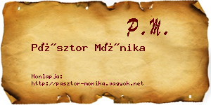 Pásztor Mónika névjegykártya