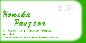 monika pasztor business card
